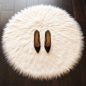 Nine West | Pointed Black Leather Heels 8